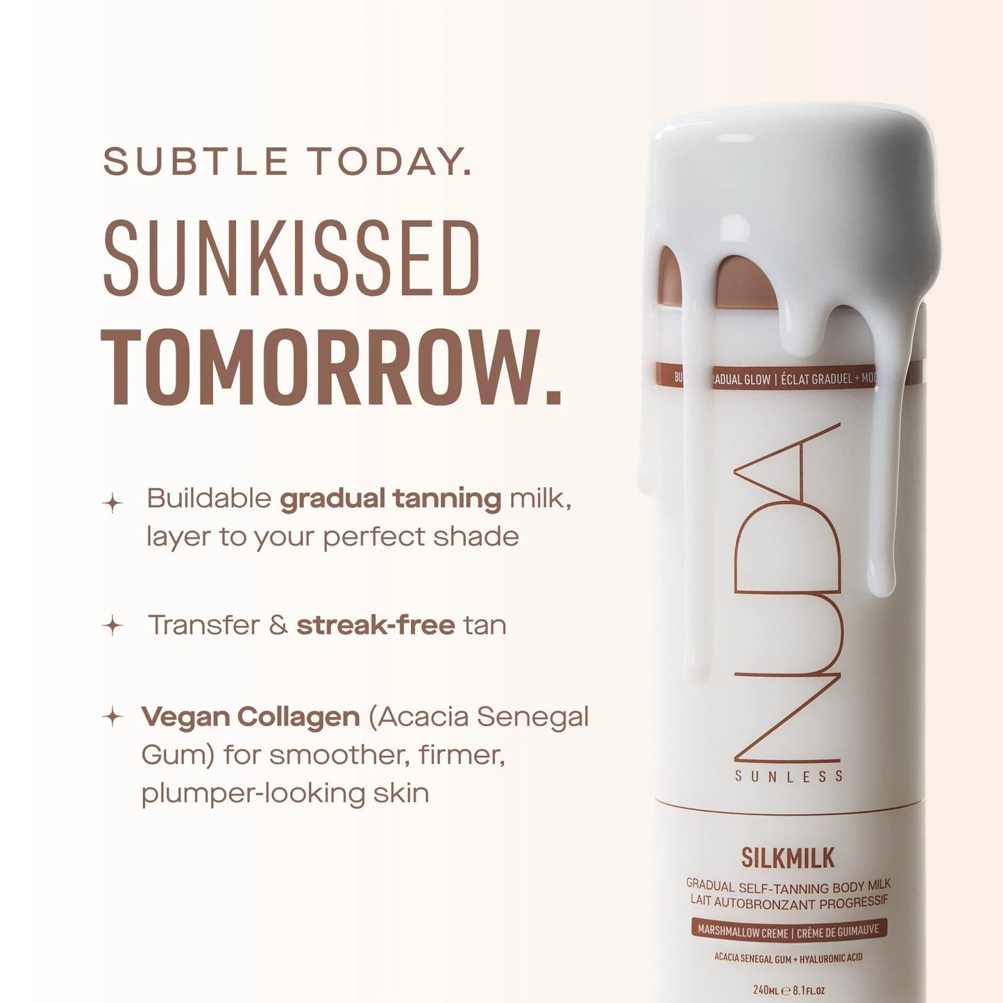 SilkMilk Gradual Self Tanning Body Milk